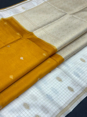 Pure Gulabi Viscose Saree