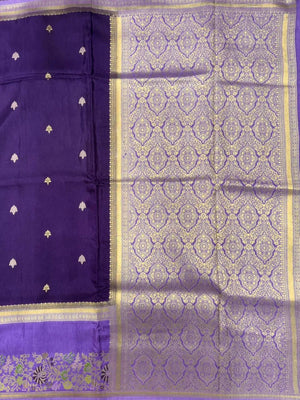 Pure Gulabi Viscose Saree