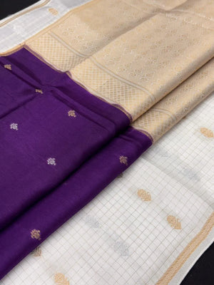 Pure Gulabi Viscose Saree