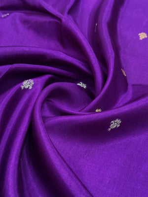 Pure Gulabi Viscose Saree