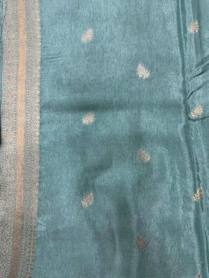 Pure Gulabi Viscose Saree