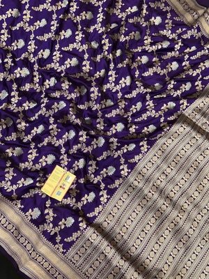 Pure Katan Silk Saree – Eternal Elegance for Every Occasion-Plain Pure Katan Silk