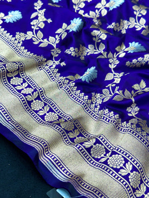 Pure Katan Silk Saree – Eternal Elegance for Every Occasion-Plain Pure Katan Silk