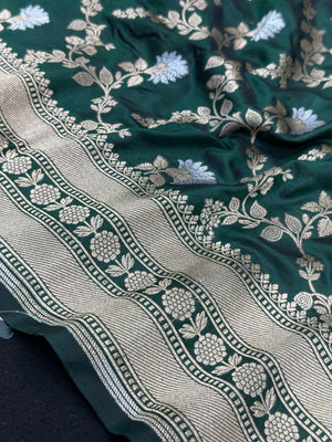 Pure Katan Silk Saree – Eternal Elegance for Every Occasion-Plain Pure Katan Silk