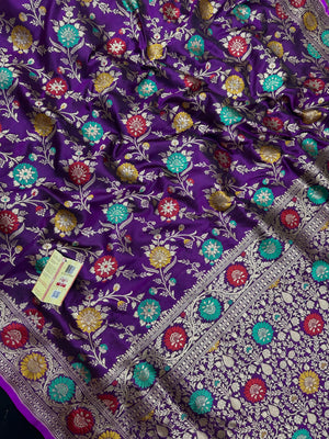 Pure Katan Silk Saree – Eternal Elegance for Every Occasion-Plain Pure Katan Silk