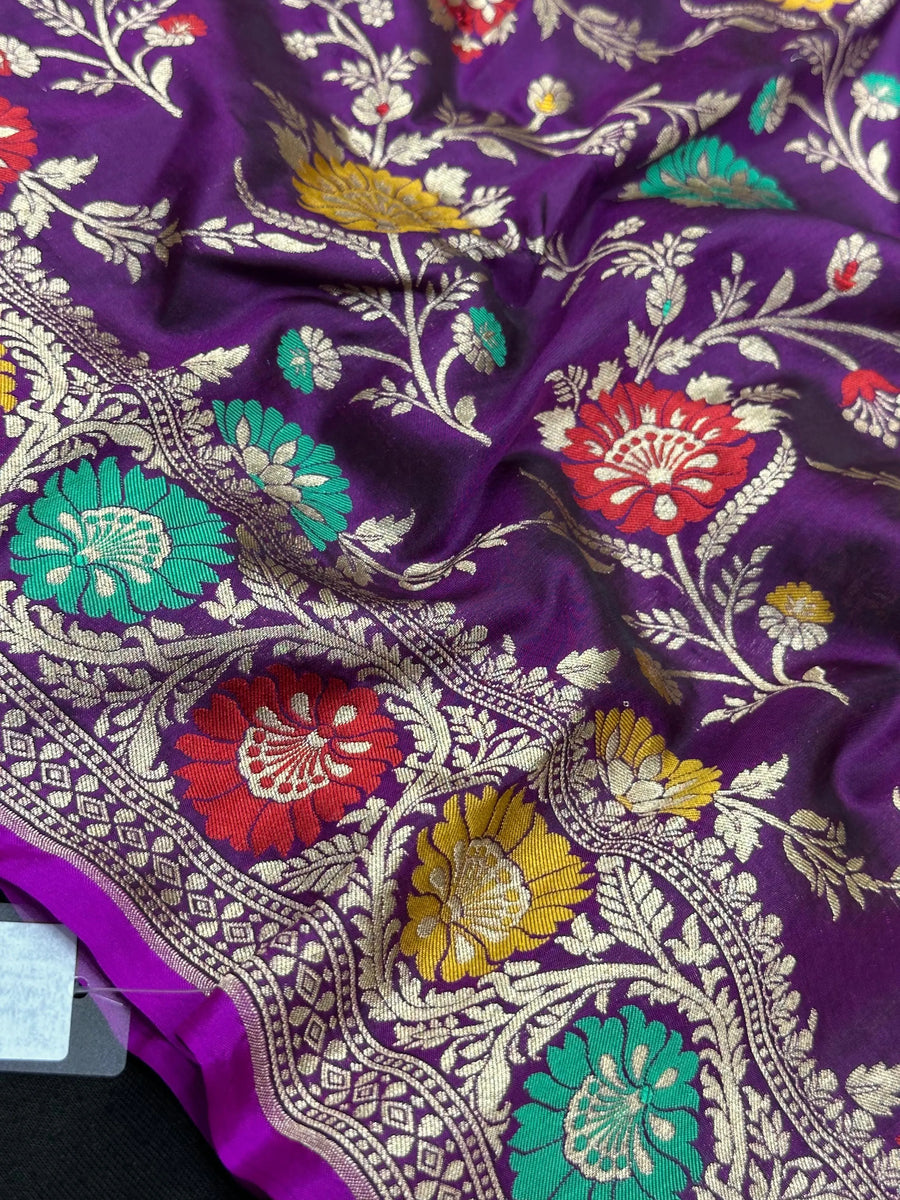 Pure Katan Silk Saree – Eternal Elegance for Every Occasion-Plain Pure Katan Silk