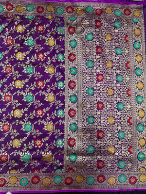 Pure Katan Silk Saree – Eternal Elegance for Every Occasion-Plain Pure Katan Silk