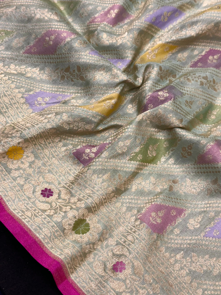 Pure Katan Silk Saree – Eternal Elegance for Every Occasion-Plain Pure Katan Silk (Copy)