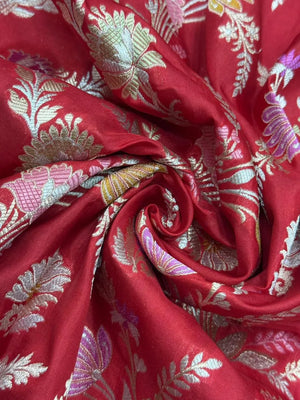 Timeless Beauty Pure Kataan Silk Saree in Elegant Weave- Pure Katan Patola Tilfi