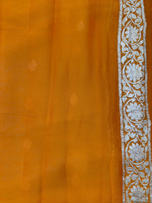 Banarasi Pure Khaddi Chiffon Saree