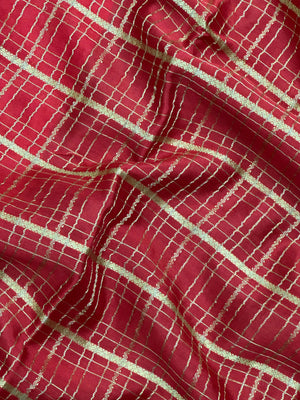 Pure Mysore silk saree with smooth texture and zari border – perfect for weddings and festive wear