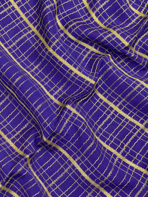 Pure Mysore silk saree with smooth texture and zari border – perfect for weddings and festive wear