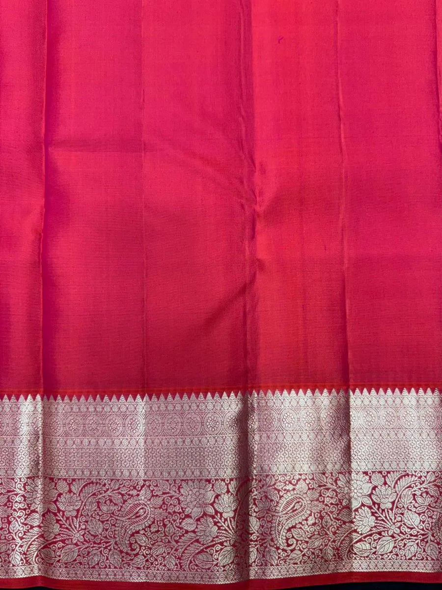 Silken Splendour – Pure Kanchipuram Wedding Saree-(Pure Vaibhogam Silk)