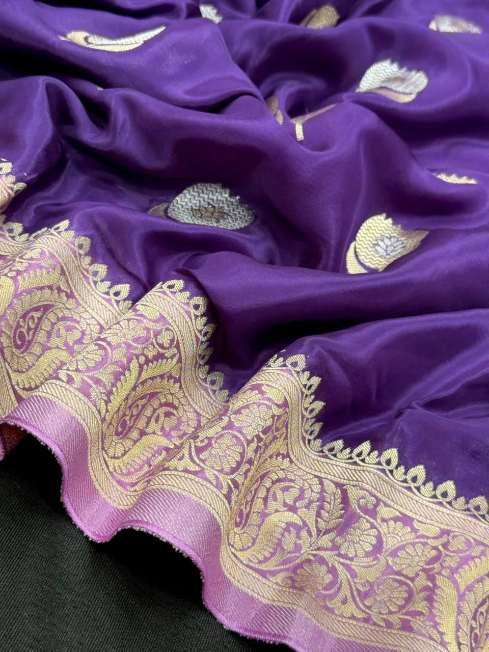 Viscose Banarasi Semi Khaddi Georgette