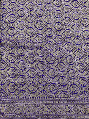 Designer 3D Pattern Pure Banarasi Crepe Silk Saree