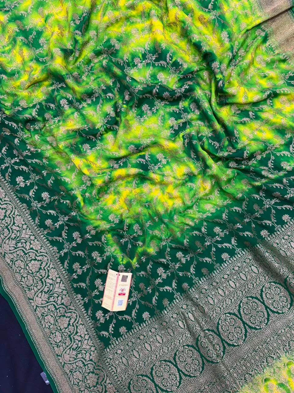 Pure Banarasi Crepe Silk Saree