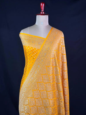 Pure Banarasi Crepe Saree