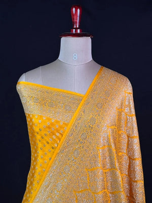 Pure Banarasi Crepe Saree