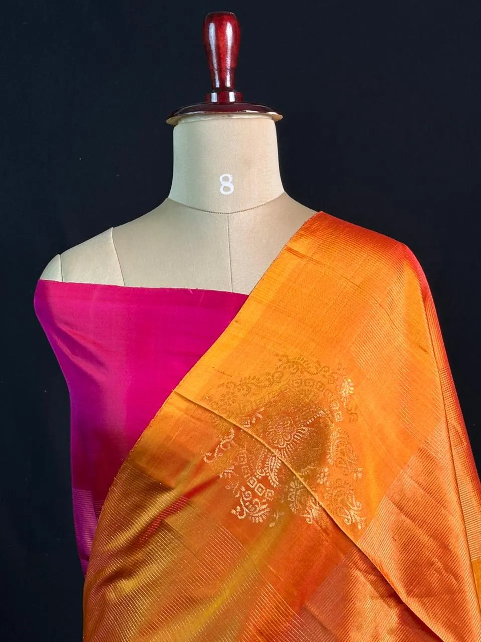 Pure Kanchipuram Silk Saree – Authentic Zari & Royal Weave