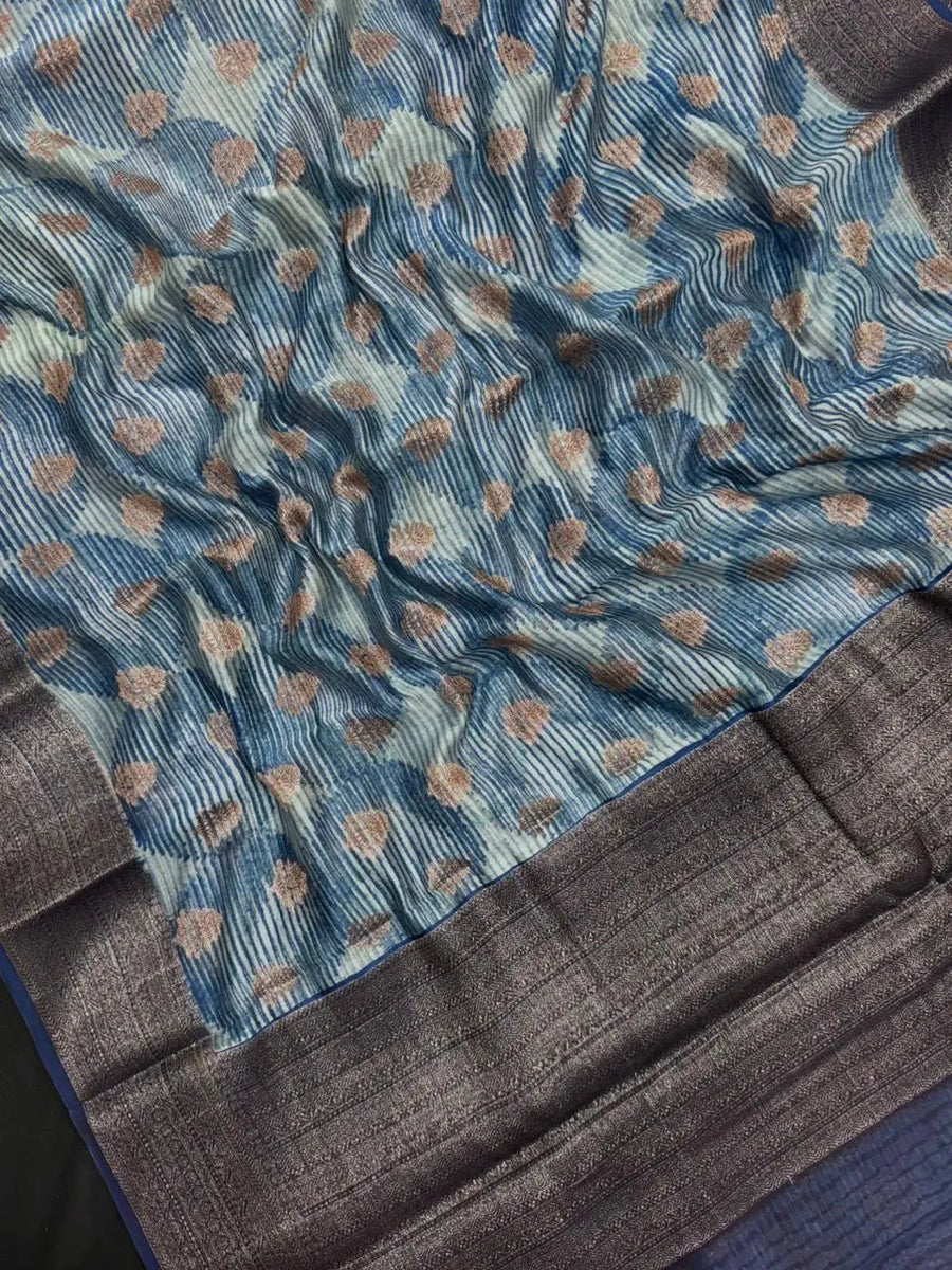 Pure Chinya Silk Saree – Luxury Woven for Timeless Occasions