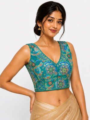 Royal Threadwork Georgette Ready-Made Blouse