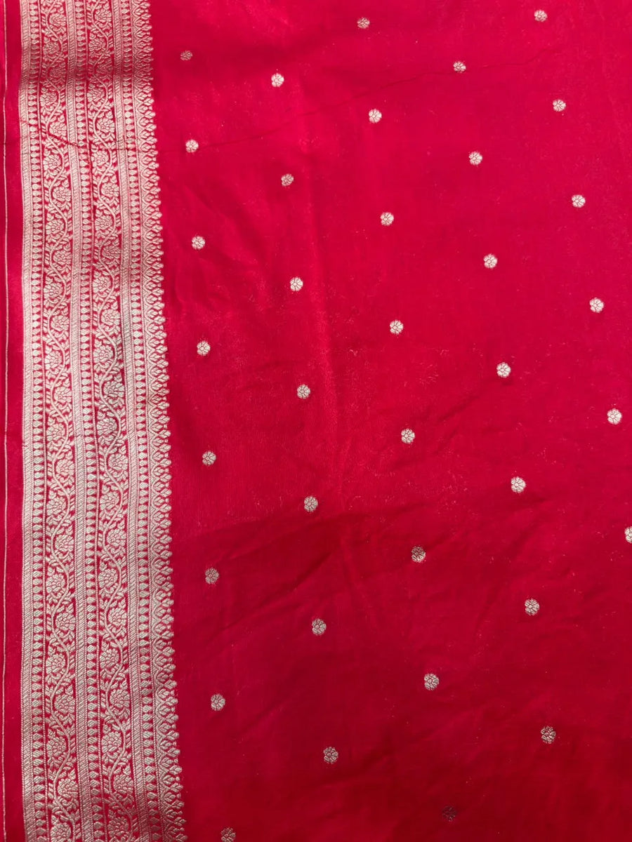 Soft Georgette Silk Saree with Zari Border