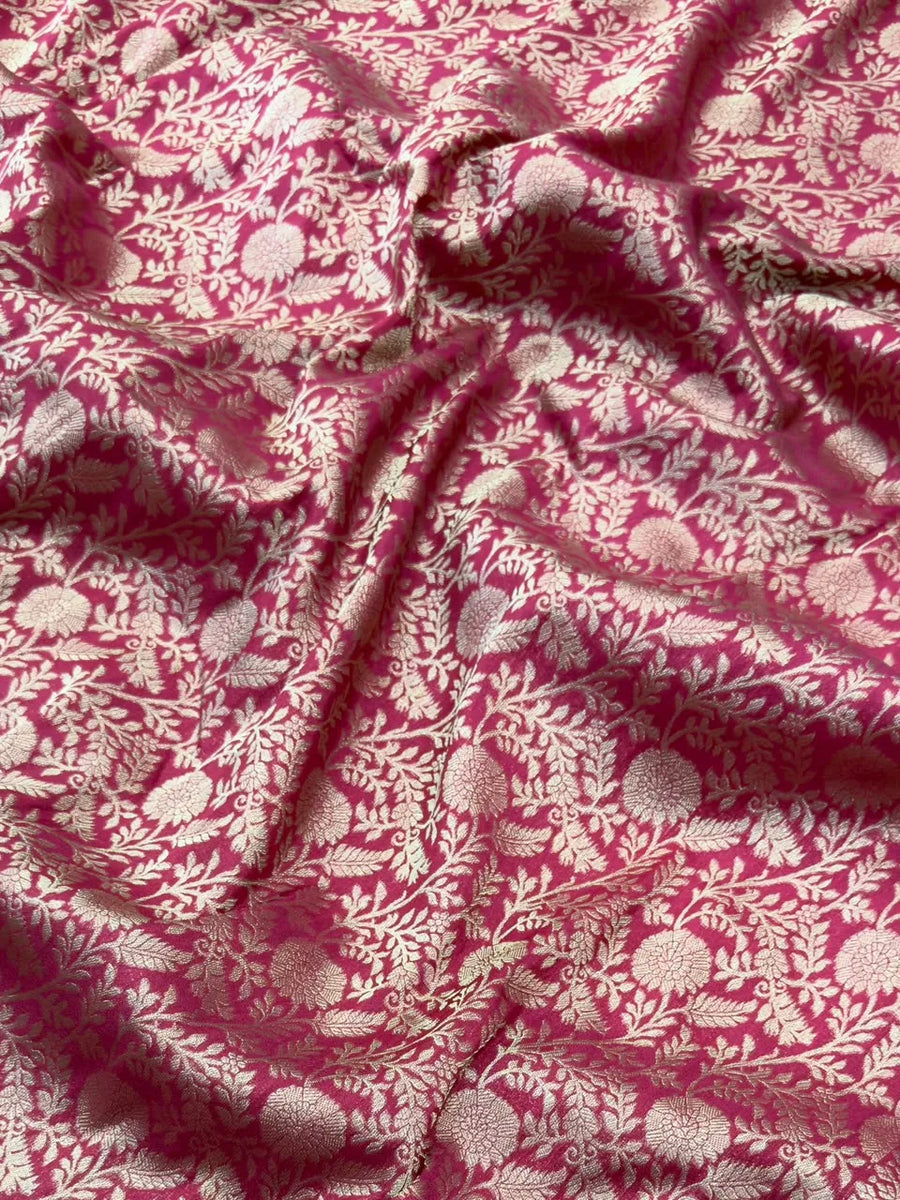 Soft Georgette Silk Saree with Zari Border