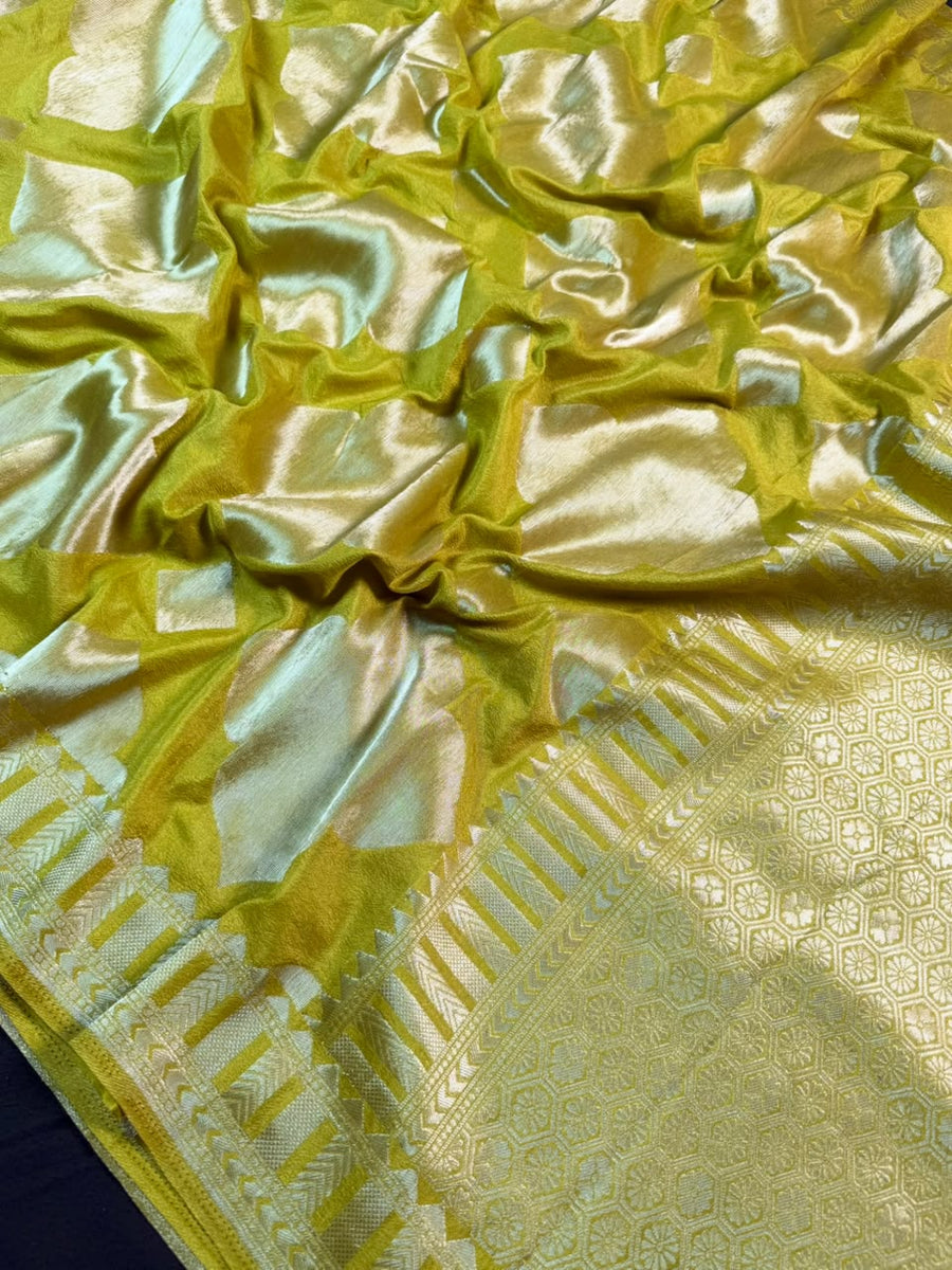 Soft Georgette Silk Saree with Zari Border