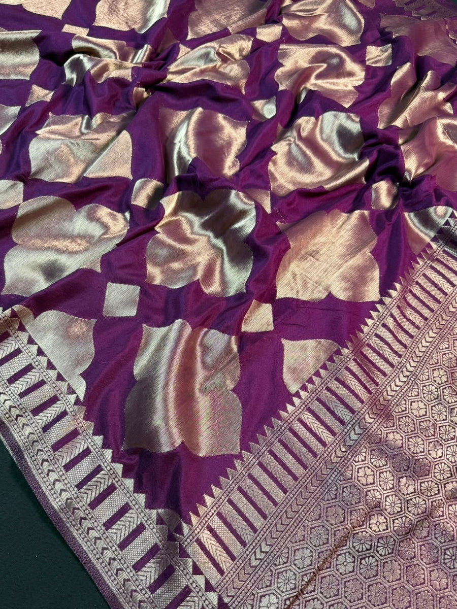 Soft Georgette Silk Saree with Zari Border