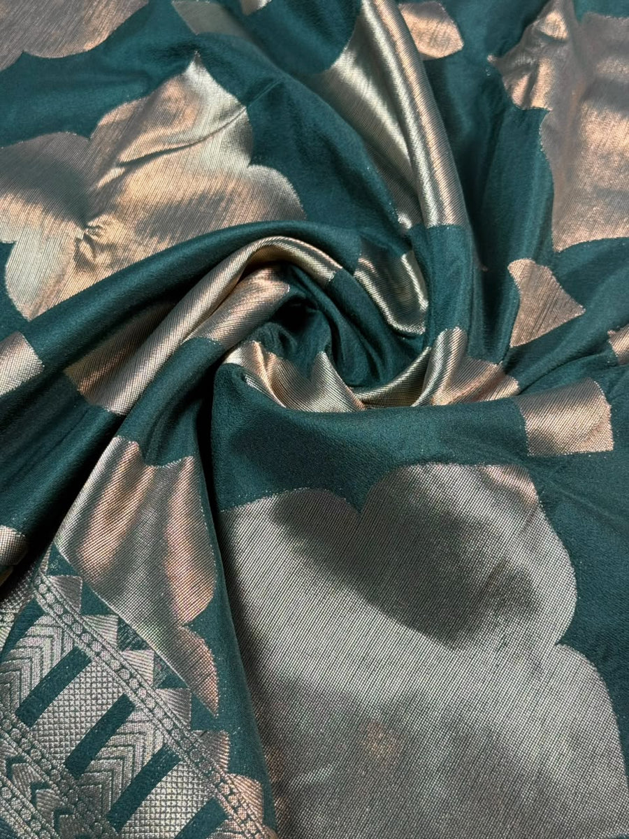 Soft Georgette Silk Saree with Zari Border