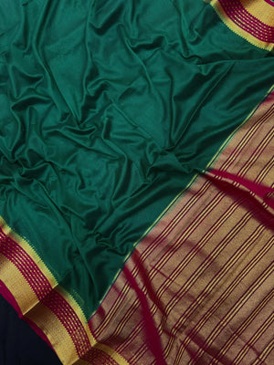Radiant Charm in Semi Mysore Crepe Silk Saree (RMS Crape)