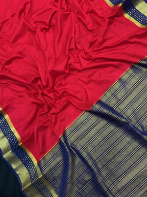 Radiant Charm in Semi Mysore Crepe Silk Saree (RMS Crape)