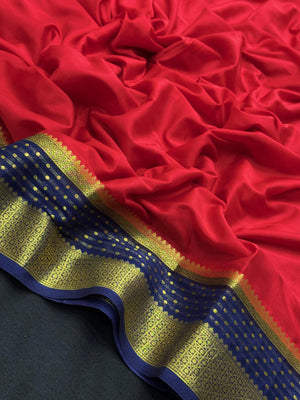 Radiant Charm in Semi Mysore Crepe Silk Saree (RMS Crape)