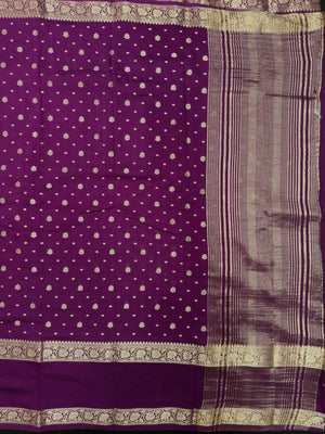 Handcrafted Semi Mysore Crepe Silk Saree – Perfect Festive Wear (RMS Crape)