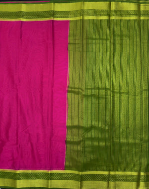 Radiant Charm in Semi Mysore Crepe Silk Saree (RMS Crape)