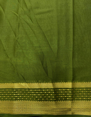 Radiant Charm in Semi Mysore Crepe Silk Saree (RMS Crape)