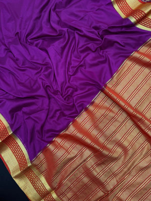 Radiant Charm in Semi Mysore Crepe Silk Saree (RMS Crape)