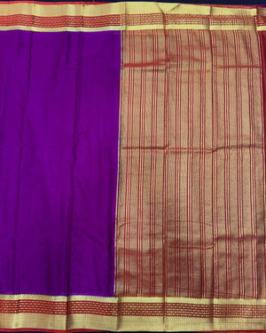 Radiant Charm in Semi Mysore Crepe Silk Saree (RMS Crape)
