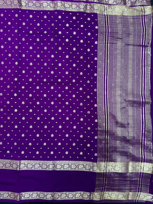 Handcrafted Semi Mysore Crepe Silk Saree – Perfect Festive Wear (RMS Crape)