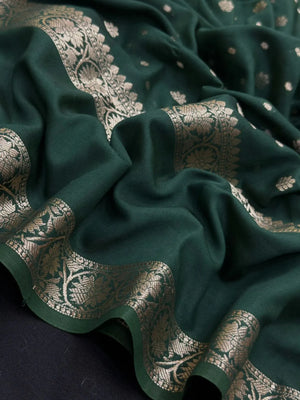 Handcrafted Semi Mysore Crepe Silk Saree – Perfect Festive Wear (RMS Crape)