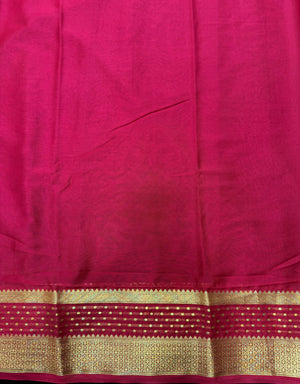 Radiant Charm in Semi Mysore Crepe Silk Saree (RMS Crape)