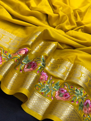 Crepe Silk Partywear-Rangeela crape