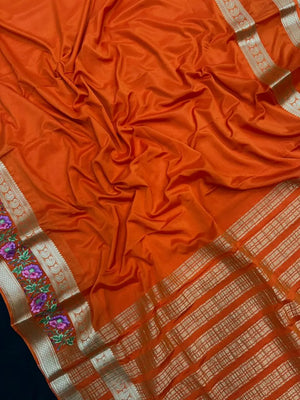 Crepe Silk Partywear-Rangeela crape