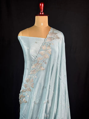 Soft Tussar Saree Everyday Sophistication-(Rasmali Silk)