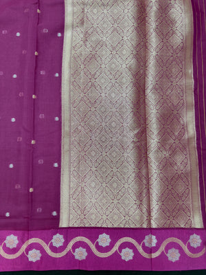 Raw cotton silk saree with soft rustic texture and subtle silk shine – perfect for ethnic and casual wear
