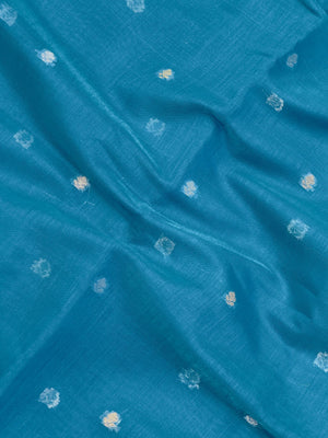 Raw cotton silk saree with soft rustic texture and subtle silk shine – perfect for ethnic and casual wear