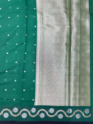 Raw cotton silk saree with soft rustic texture and subtle silk shine – perfect for ethnic and casual wear