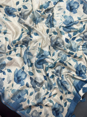 Designer Tussar Silk Saree with Beautiful Patterns (Rekha)