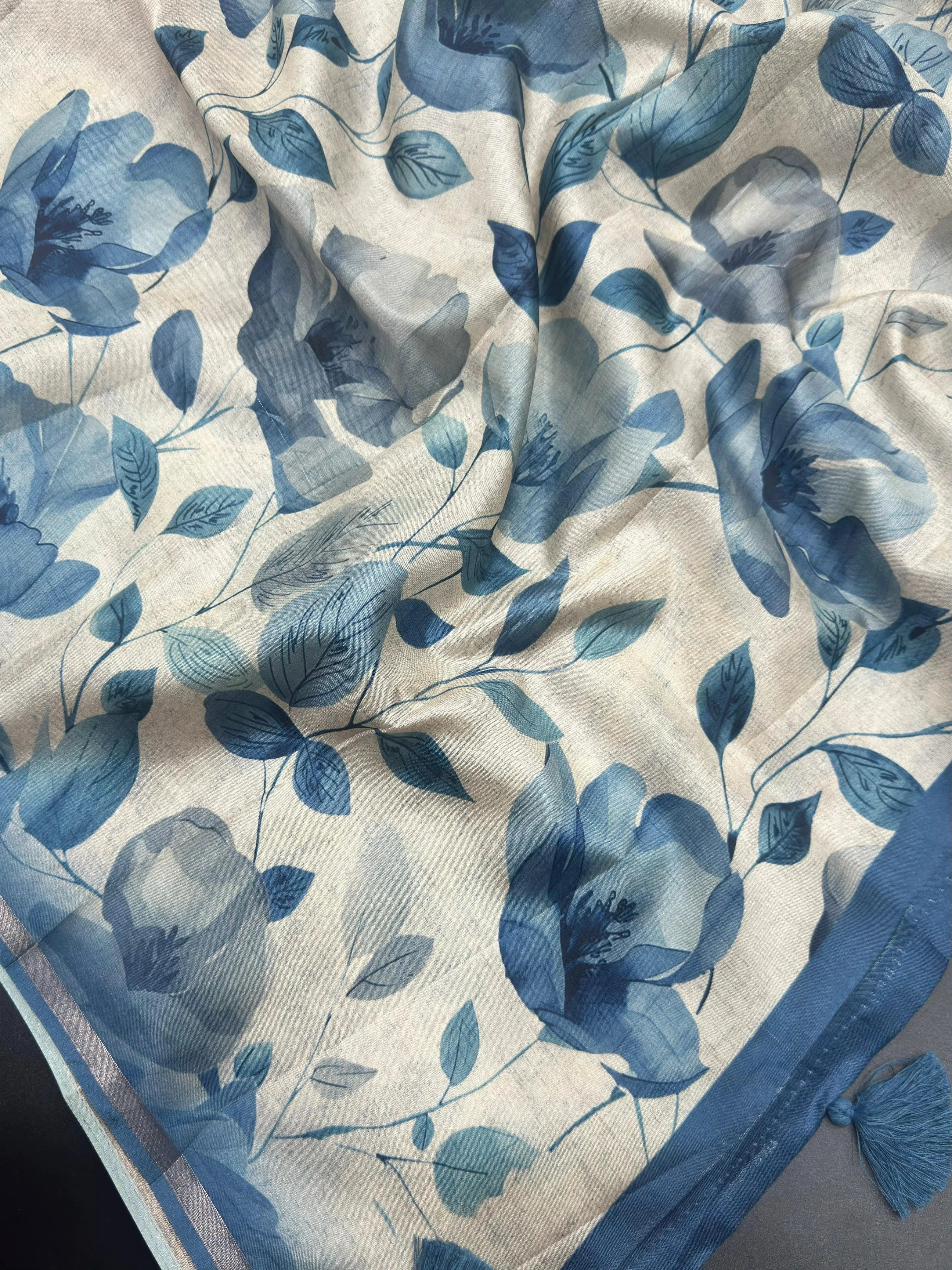 Designer Tussar Silk Saree with Beautiful Patterns (Rekha)