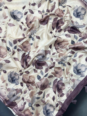 Designer Tussar Silk Saree with Beautiful Patterns (Rekha)